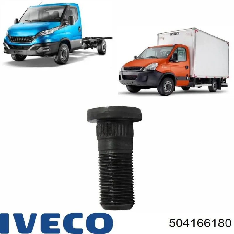 Nakrętka piasty przedniej 504166180 Iveco