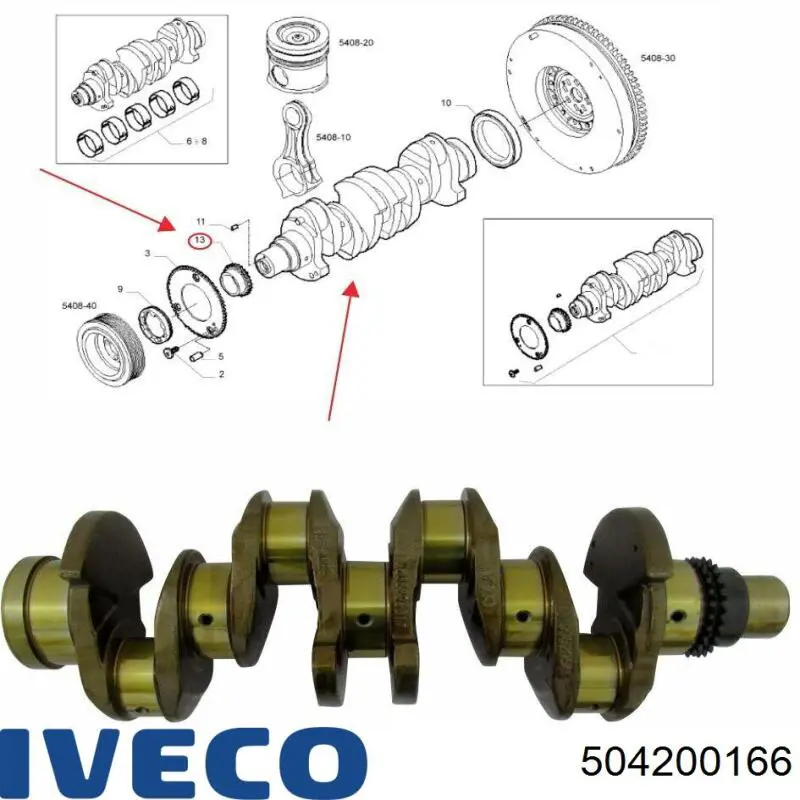 Wał korbowy silnika do Iveco Daily IV 