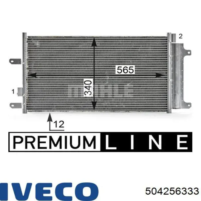 Chłodnica klimatyzacji 504256333 Iveco