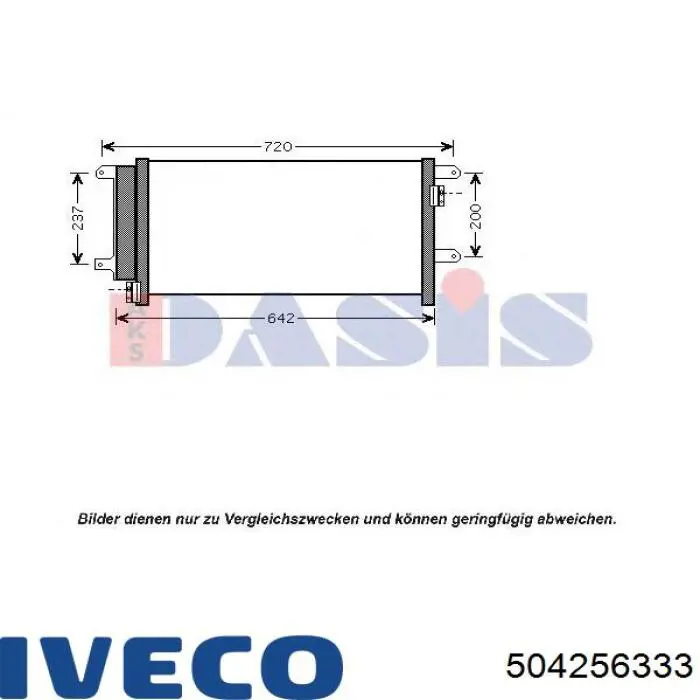 Do koszyka 504256333 Iveco Chłodnica klimatyzacji