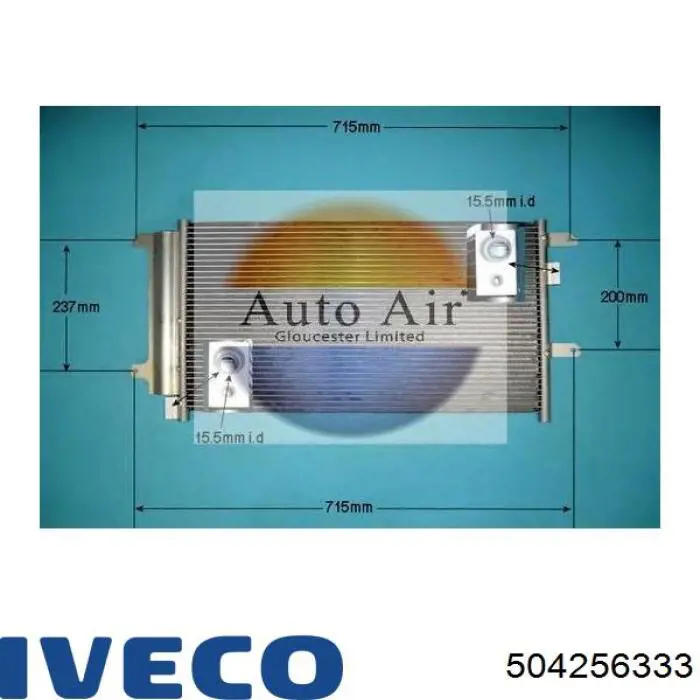 Chłodnica klimatyzacji Iveco 504256333