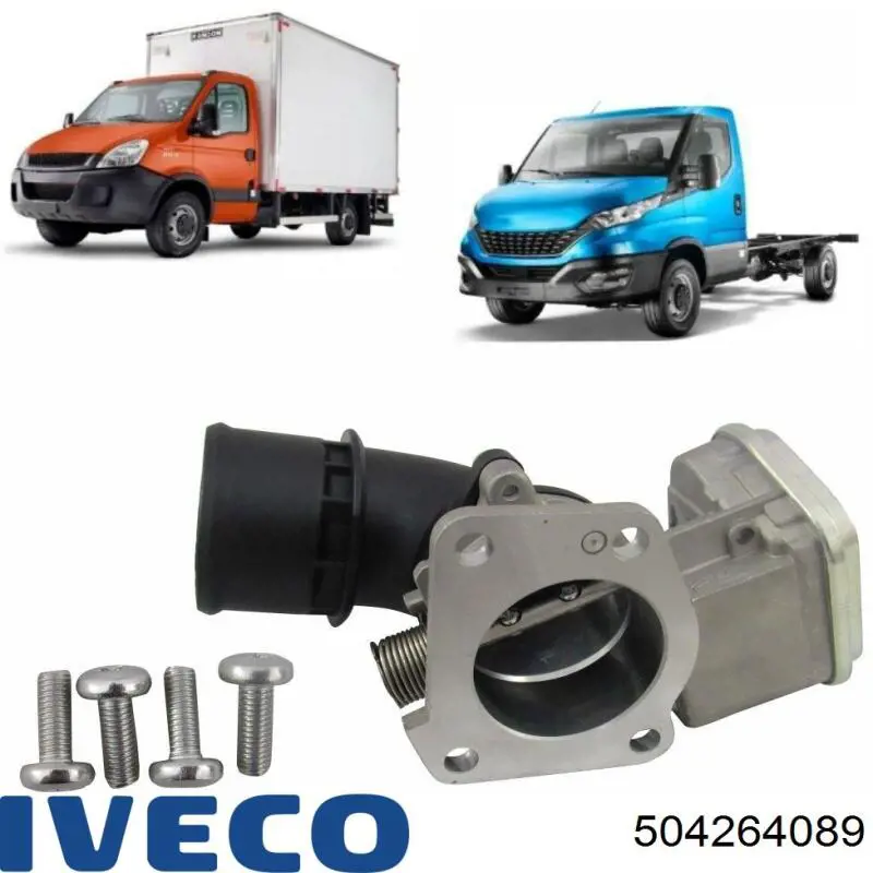 Przepustnica, komplet 504264089 Iveco