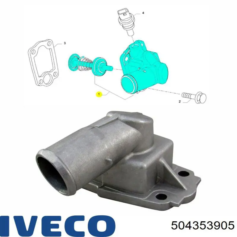 504353905 Iveco Termostat