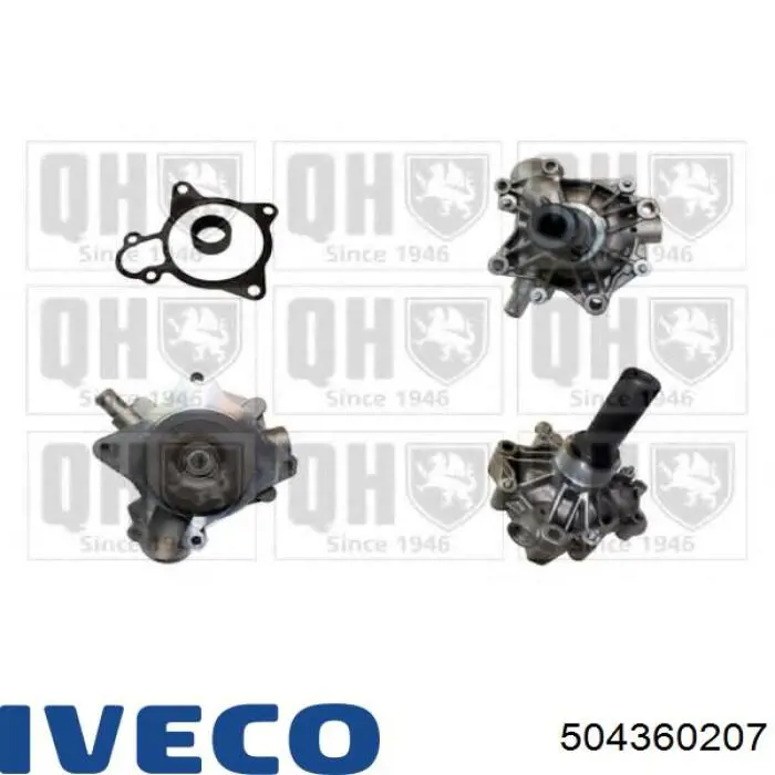 Pompa chłodząca wodna 504360207 Iveco