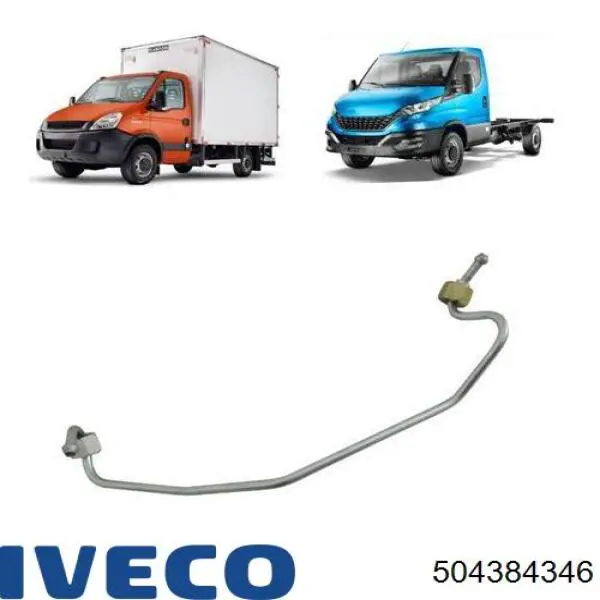 504384346 Iveco rurka paliwa, zestaw