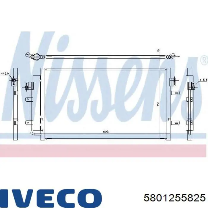 5801255825 Iveco Chłodnica klimatyzacji