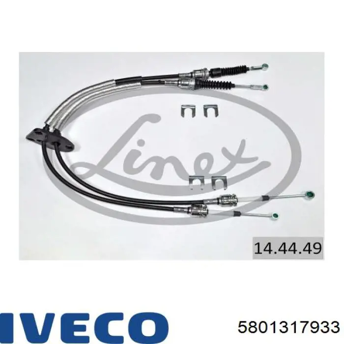 Linka dźwigni zmiany biegów podwójna 5801317933 Iveco