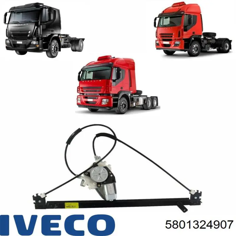 Do koszyka 5801324907 Iveco Mechanizm podnoszenia szyby drzwi przednich prawych