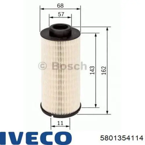 Do koszyka 5801354114 Iveco Filtr paliwa