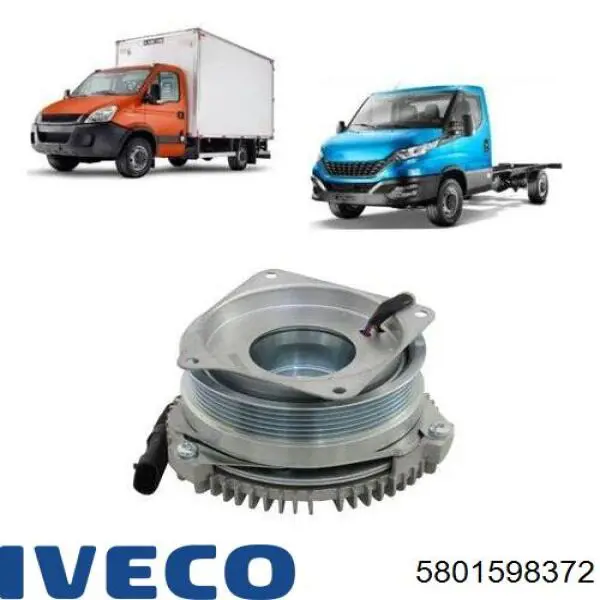 Sprzęgło wiskotyczne wentylatora chłodzenia 5801598372 Iveco