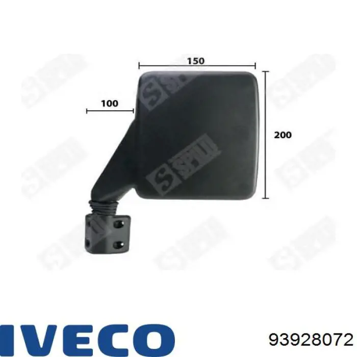 Lusterko wsteczne prawe do Iveco Daily I-II 