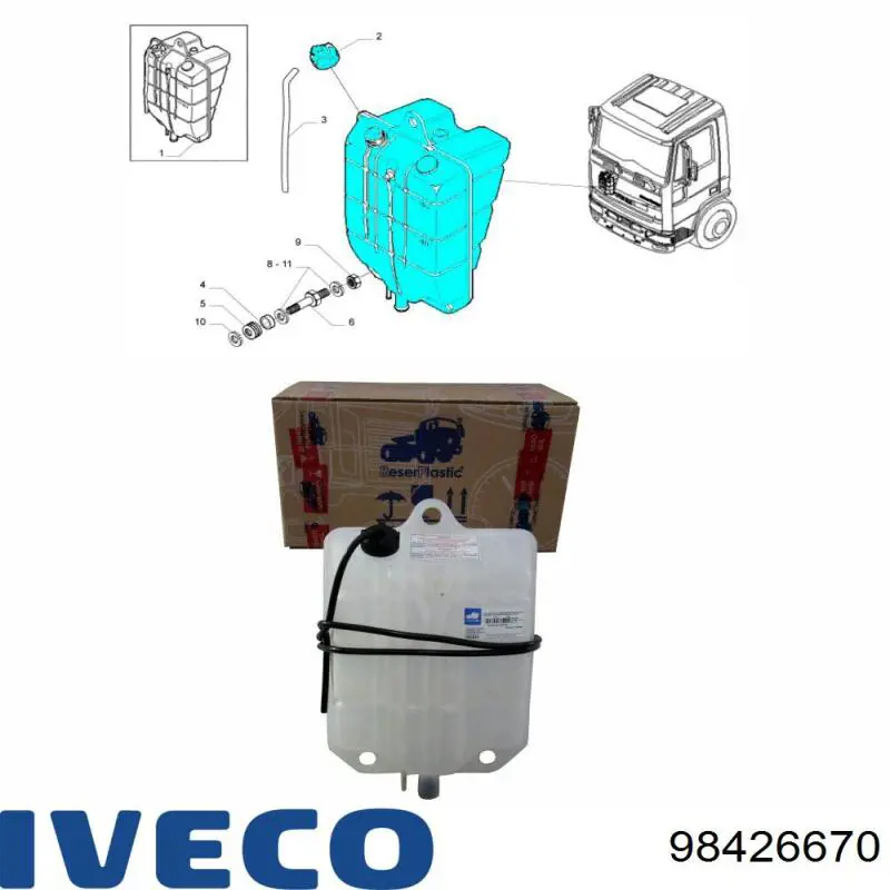 98426670 Iveco Zbiorniczek wyrównawczy układu chłodzenia