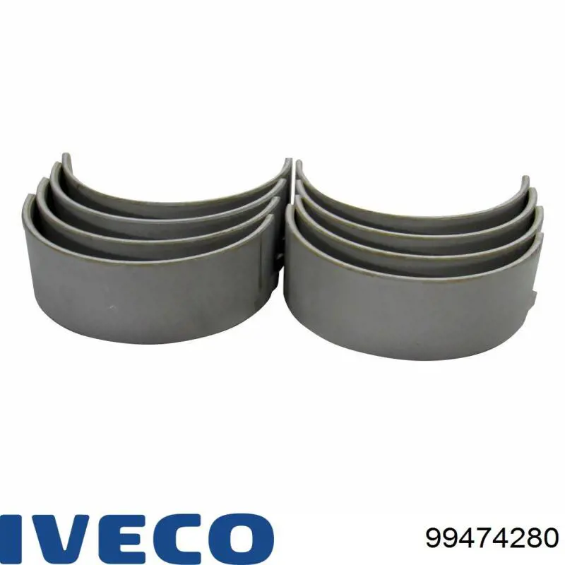 Panewki korbowodowe wału korbowego, zestaw, 1. naprawa (+0,25) Iveco 99474280 cena, od 18,66 USD