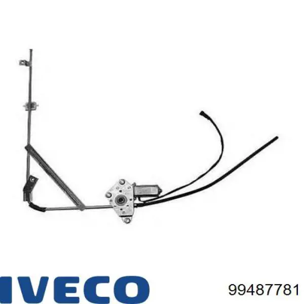 Mechanizm podnoszenia szyby drzwi przednich lewych 99487781 Iveco