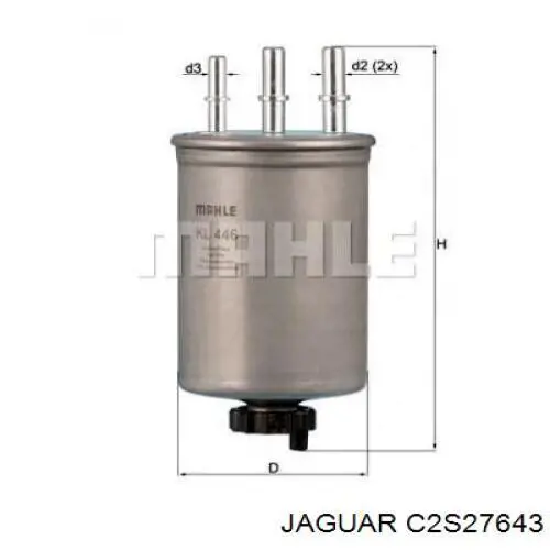 C2S27643 Jaguar Filtr paliwa