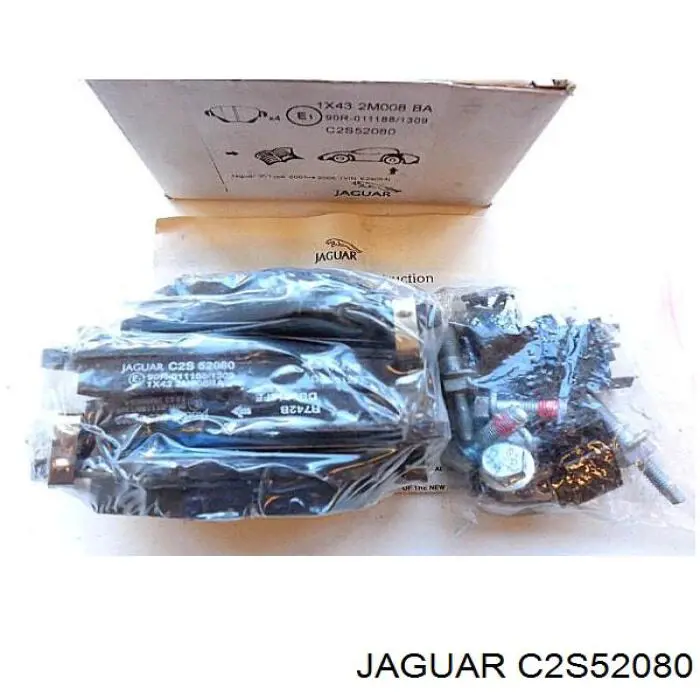 Do koszyka C2S52080 Jaguar Okładziny (klocki) do hamulców tarczowych tylne