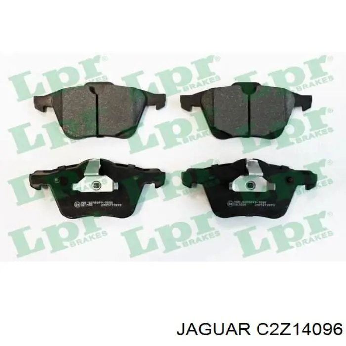 Do koszyka C2Z14096 Jaguar Klocki hamulcowe przednie tarczowe