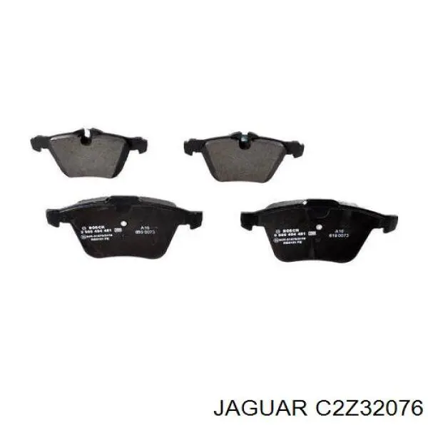 Klocki hamulcowe przednie tarczowe C2Z32076 Jaguar