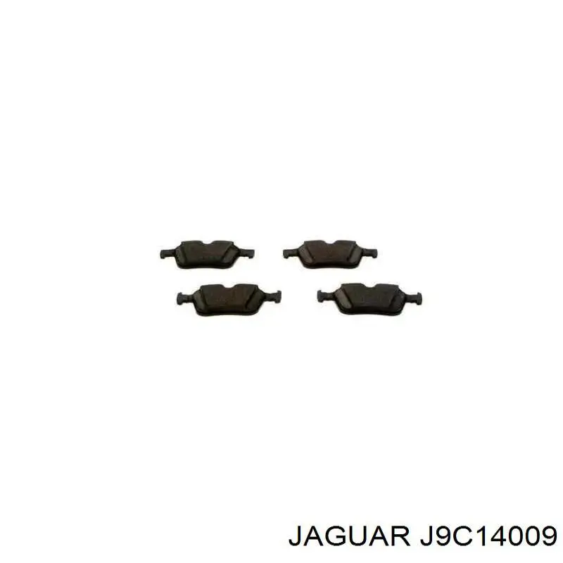 Okładziny (klocki) do hamulców tarczowych tylne J9C14009 Jaguar