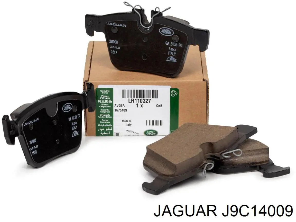 Okładziny (klocki) do hamulców tarczowych tylne Jaguar J9C14009 cena, od 31,33 USD