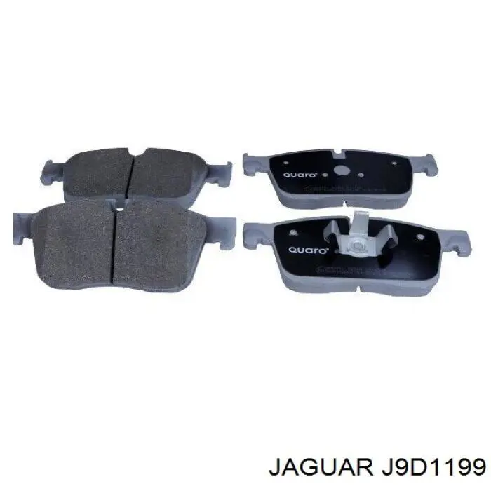 J9D1199 Jaguar Klocki hamulcowe przednie tarczowe