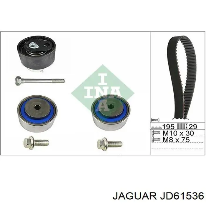 JD61536 Jaguar Rolka prowadząca kierunkowa paska rozrządu