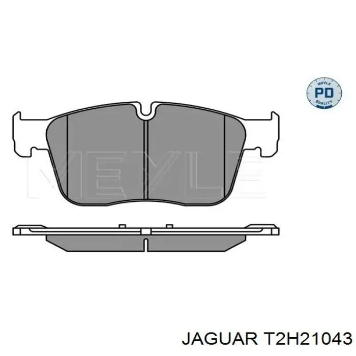 Klocki hamulcowe przednie tarczowe T2H21043 Jaguar