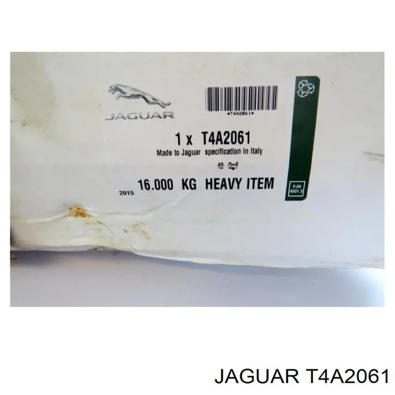 Do koszyka T4A2061 Jaguar Tarcza hamulcowa tylna