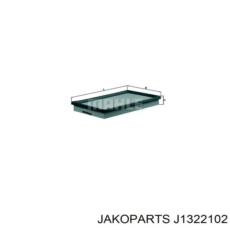 Filtr powietrza Jakoparts J1322102 cena, od 8,97 USD