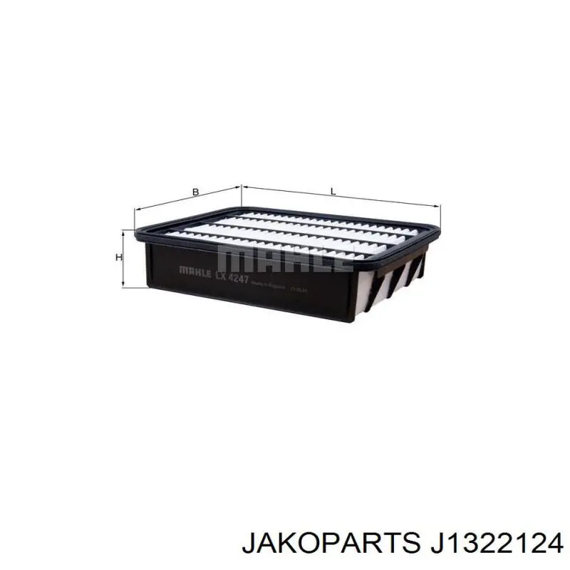 Filtr powietrza Jakoparts J1322124 cena, od 14,16 USD