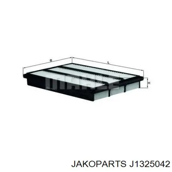 Do koszyka J1325042 Jakoparts Filtr powietrza