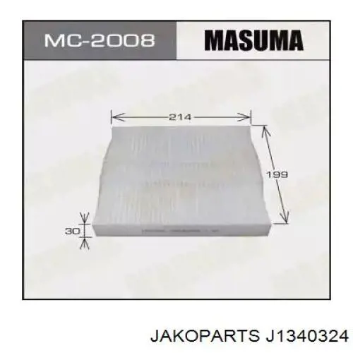 Do koszyka J1340324 Jakoparts Filtr kabiny