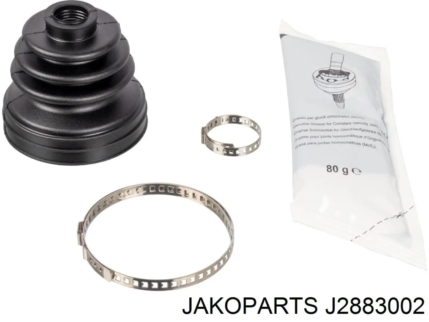 Do koszyka J2883002 Jakoparts Osłona przegubu homokinetycznego półosi przedniej wewnętrzna