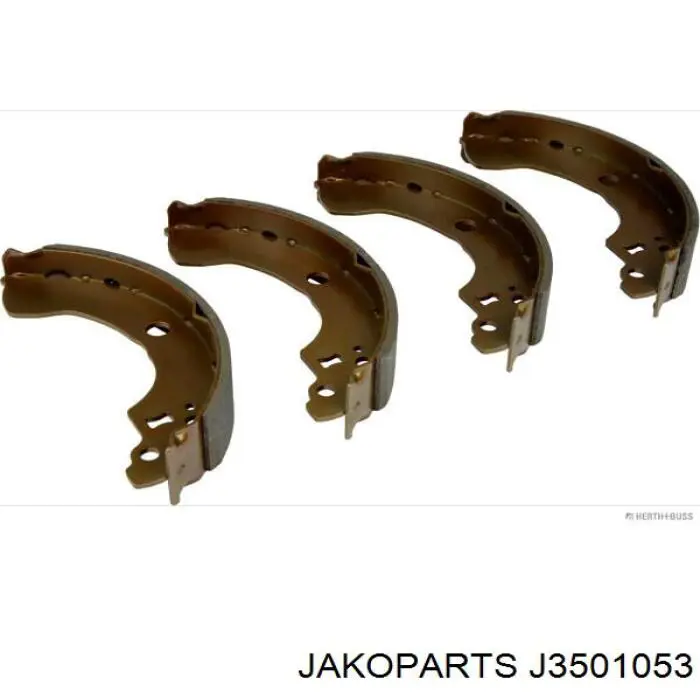 Klocki hamulcowe tylne bębnowe Jakoparts J3501053 cena, od 57,13 USD