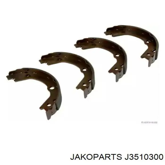 Klocki hamulcowe tylne bębnowe Jakoparts J3510300 cena, od 28,94 USD