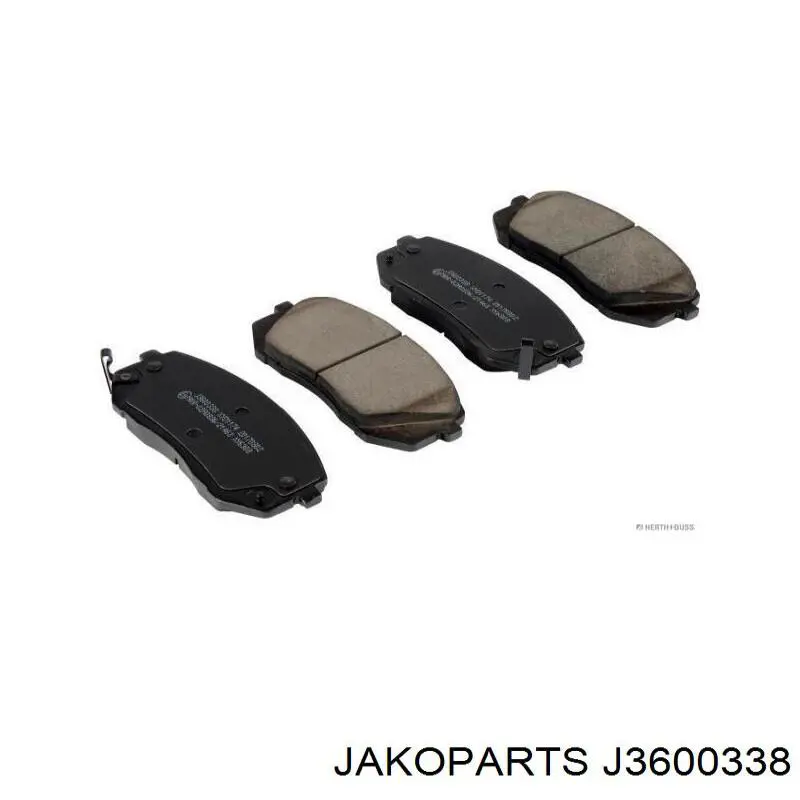 Do koszyka J3600338 Jakoparts Klocki hamulcowe przednie tarczowe