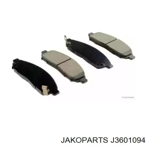 Do koszyka J3601094 Jakoparts Klocki hamulcowe przednie tarczowe