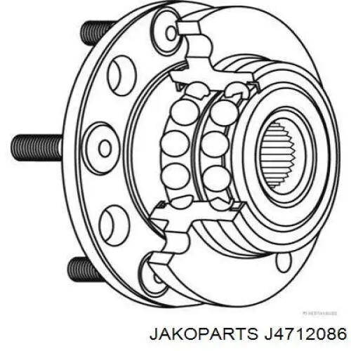Do koszyka J4712086 Jakoparts Piasta tylna