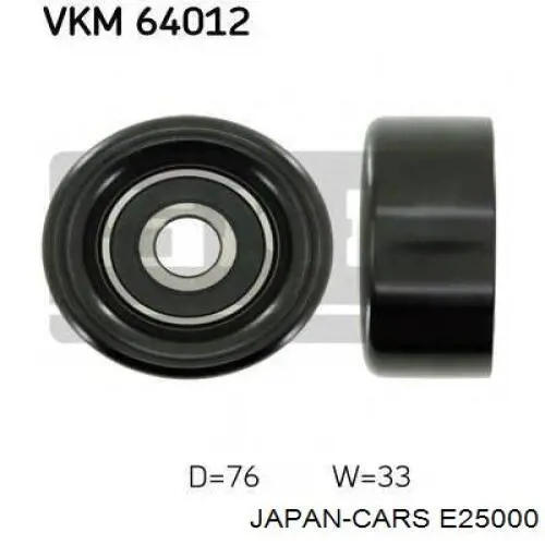Do koszyka E25000 Japan Cars Rolka napinacza paska napędowego