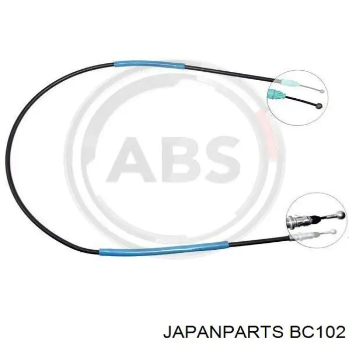 Do koszyka BC102 Japan Parts Linka hamulca ręcznego tylna lewa