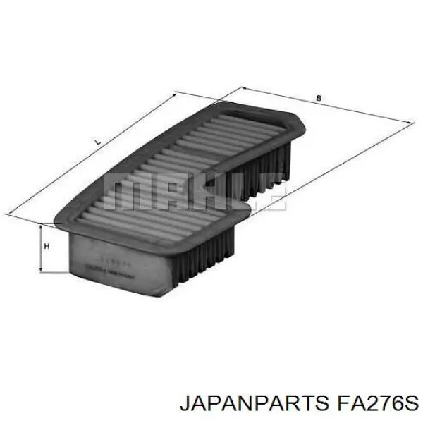 Do koszyka FA276S Japan Parts Filtr powietrza