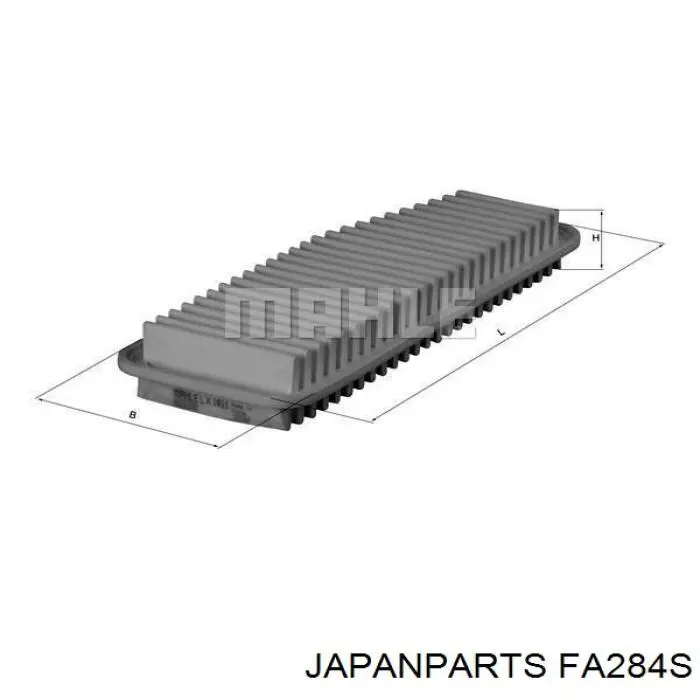 Do koszyka FA284S Japan Parts Filtr powietrza