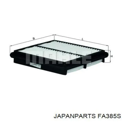 Filtr powietrza Japan Parts FA385S cena, od 7,15 USD