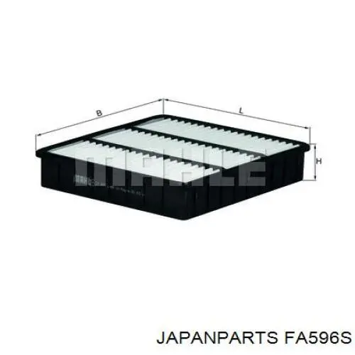 Filtr powietrza Japan Parts FA596S cena, od 8,56 USD