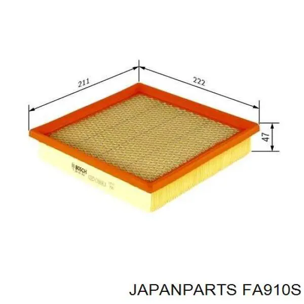 Filtr powietrza Japan Parts FA910S cena, od 11,30 USD