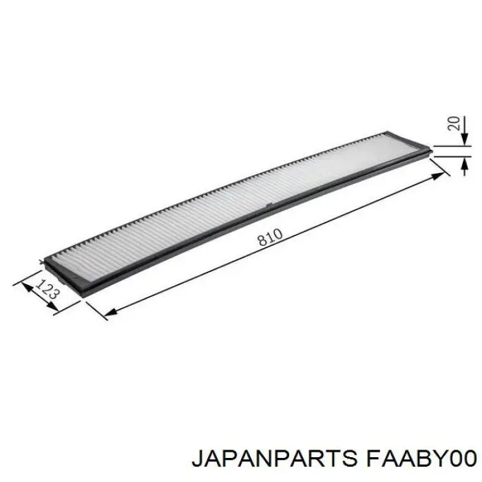 Do koszyka FAABY00 Japan Parts Filtr kabiny