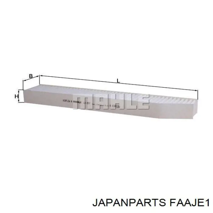 Do koszyka FAAJE1 Japan Parts Filtr kabiny