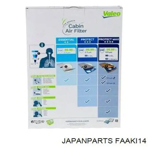 Do koszyka FAAKI14 Japan Parts Filtr kabiny