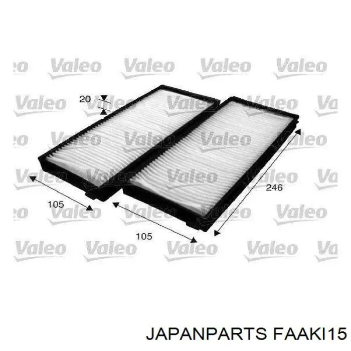 Do koszyka FAAKI15 Japan Parts Filtr kabiny