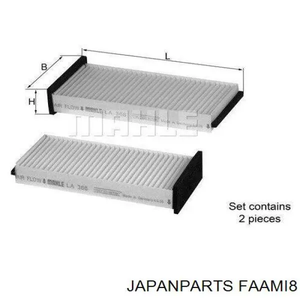 Filtr kabiny Japan Parts FAAMI8 cena, od 14,33 USD